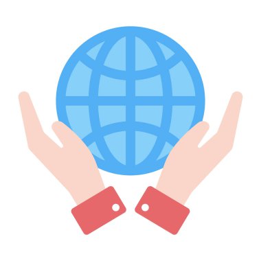 Küresel bakım kavramını gösteren el küresi