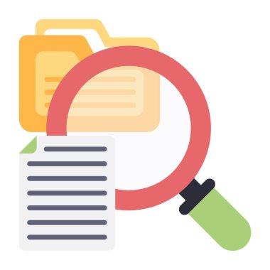 Arama belgesinin mükemmel bir tasarım simgesi