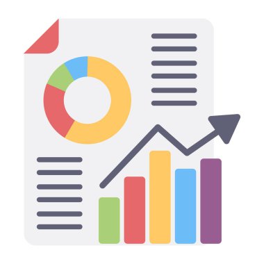 Büyüme grafiğinin modern tasarım simgesi