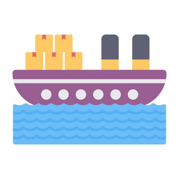 Modern Design Icon Ship — Vettoriale Stock
