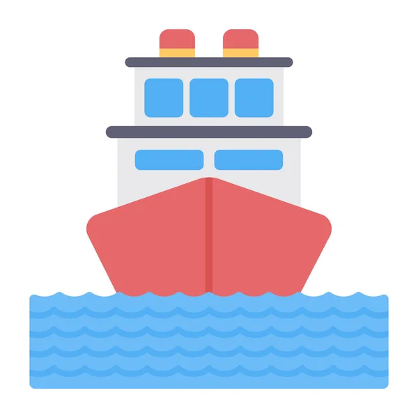 Modern Design Icon Boat — Stock Vector