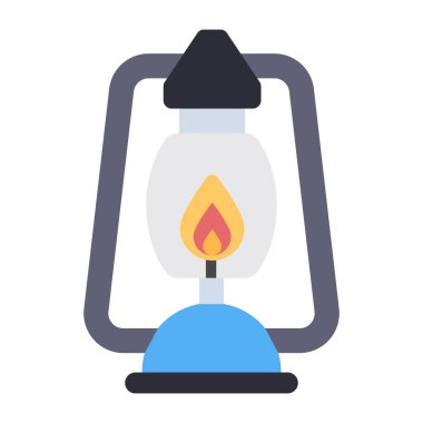 Yağ lambasının düzenlenebilir tasarım simgesi