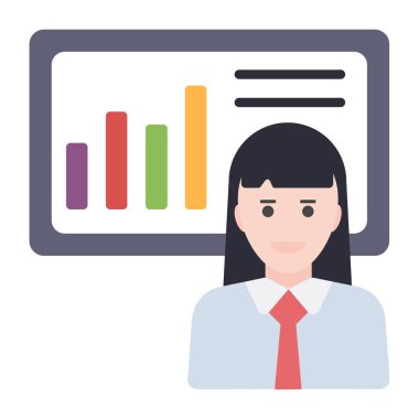 İş grafiksel sunumunun simge tasarımı