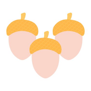 Eşsiz bir meşe palamudu tasarımı ikonu