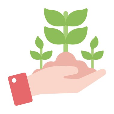 Orman manzarasının simge tasarımı