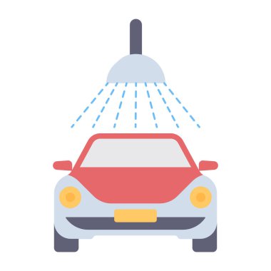 Araba yıkamanın modern tasarım simgesi