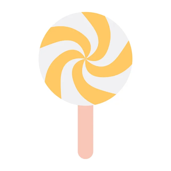 Stick Candy Icon Vector Design Lollipop — Stock Vector