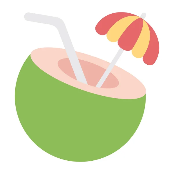 Ein Premium Download Symbol Für Kokosmilch — Stockvektor