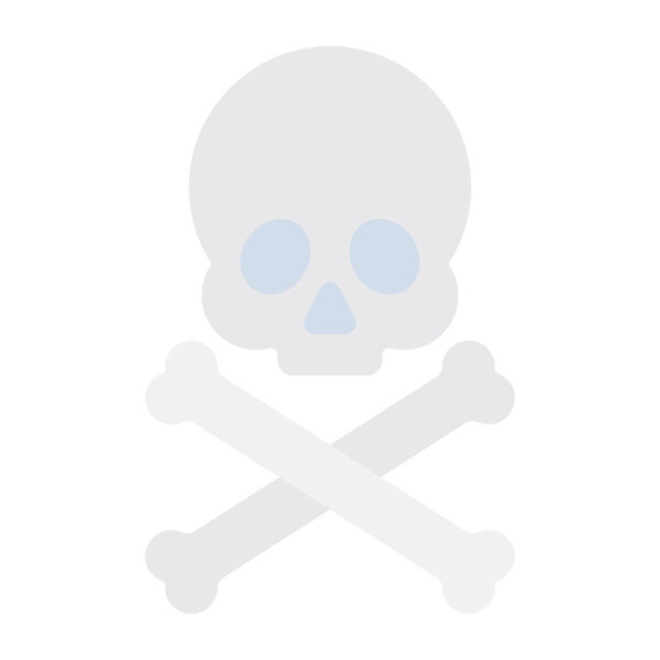 A perfect design icon of skull bones