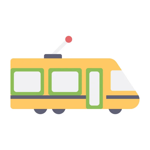 Icono Diseño Editable Del Tren Eléctrico — Vector de stock