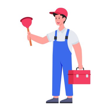 Tesisatçının yaratıcı tasarım ikonu