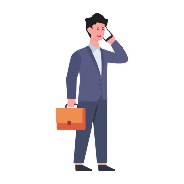 Renkli bir iş adamı karakteri.