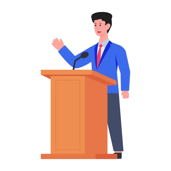 Modern Design Icon Politician — Stock Vector