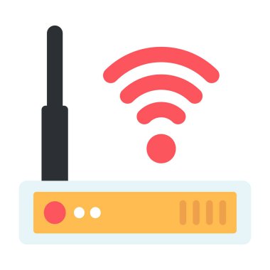 WiFi yönlendiricisinin mükemmel tasarım simgesi
