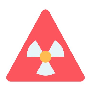 Radyoaktif işaretin moda tasarım simgesi