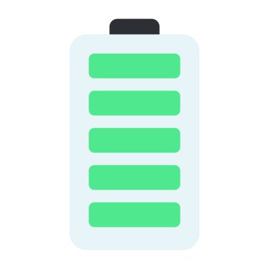 Tam akünün modern tasarım simgesi 