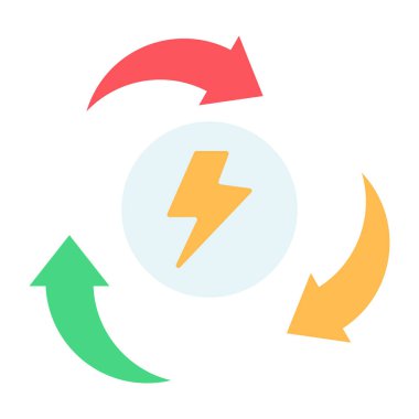 Enerji geri dönüşümünün simge tasarımı