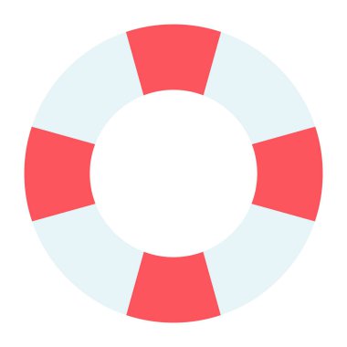 Düzenlenebilir bir tasarım ikonu ve can simidi