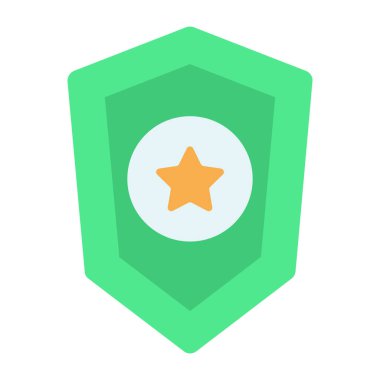 Yıldız kalkanının modern tasarım simgesi