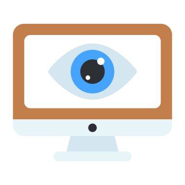 İçerideki göz, bilgisayar izleme simgesini görüntülüyor