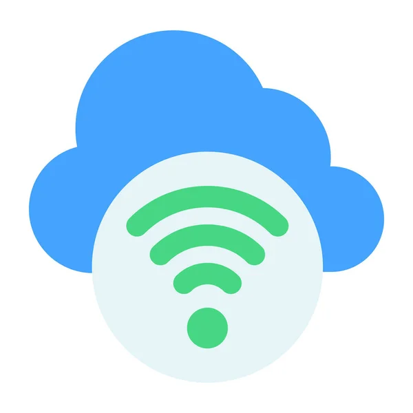Modna Ikona Projektowania Chmury Wifi — Wektor stockowy