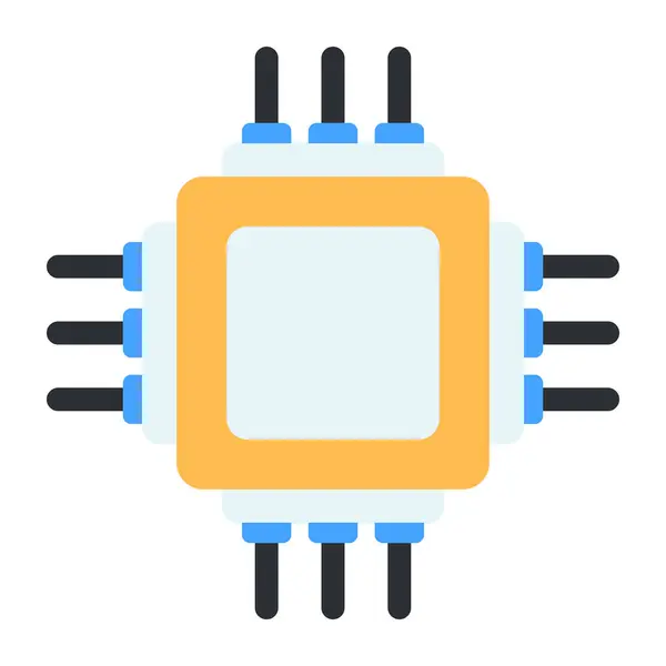 Tökéletes Mikrochip Vektor — Stock Vector