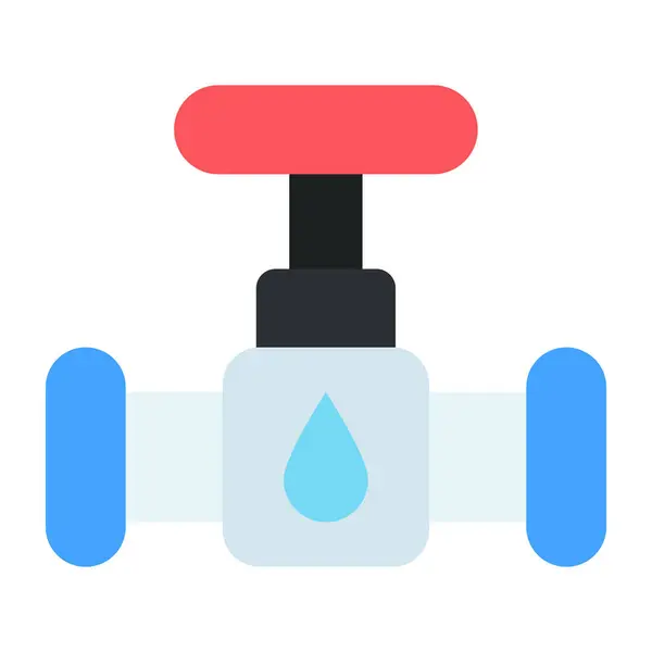 Icon Design Pipe Valve — Stock Vector