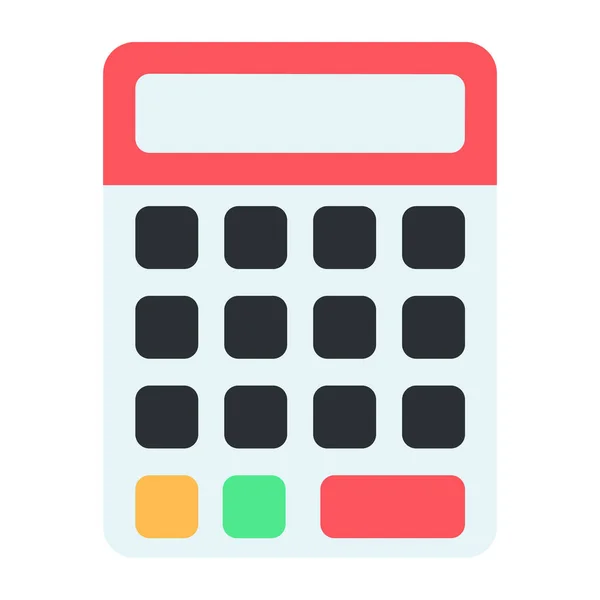 Estilo Moderno Vector Icono Calculadora — Vector de stock