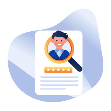 Büyüteç altında devam et, arama özgeçmişi kavramı