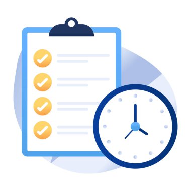 Projenin son teslim tarihinin renkli bir tasarım simgesi