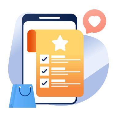 Taşınabilir favori listesinin yaratıcı tasarım simgesi