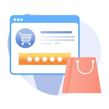 Web alışverişinin simge tasarımı 