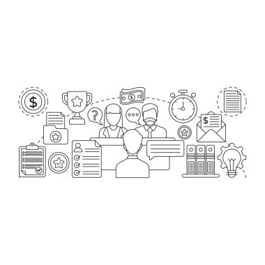 İş görüşmesi illüstrasyonunu en iyi indirme