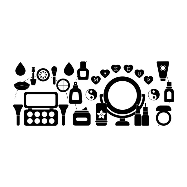 Illustration Créative Des Produits Beauté — Image vectorielle