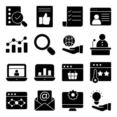 Bu iş ve yönetim simgesini indir. Bu en iyi tasarımlar etkili bir şekilde iş ve internet ile ilgili görevleri tasvir etmek için yaratılmıştır..