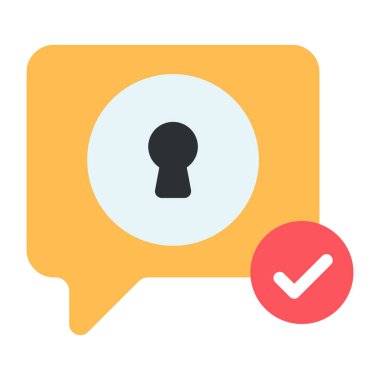 Doğrulanmış sohbetin premimium indirme simgesi