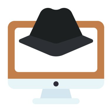 Bilgisayar korsanının premium indirme simgesi