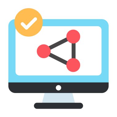 Doğrulanmış paylaşımın kavramsal tasarım simgesi