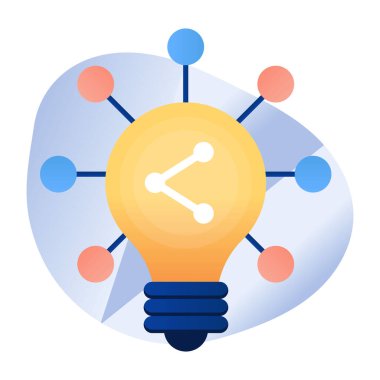 Paylaşım fikrinin modern tasarım simgesi