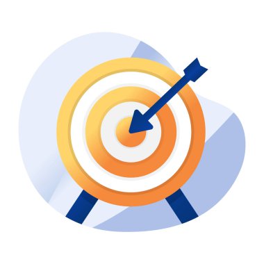 hedefin düz tasarım simgesi