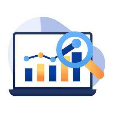 İş veri analizinin düzenlenebilir tasarım simgesi