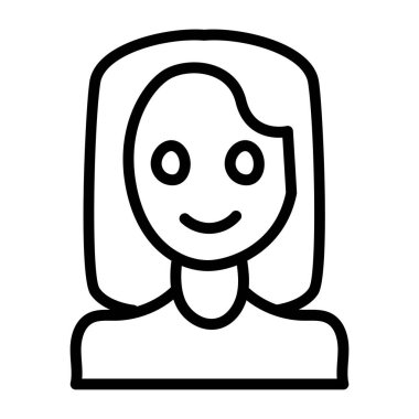 Dişi simge, düzenlenebilir vektör