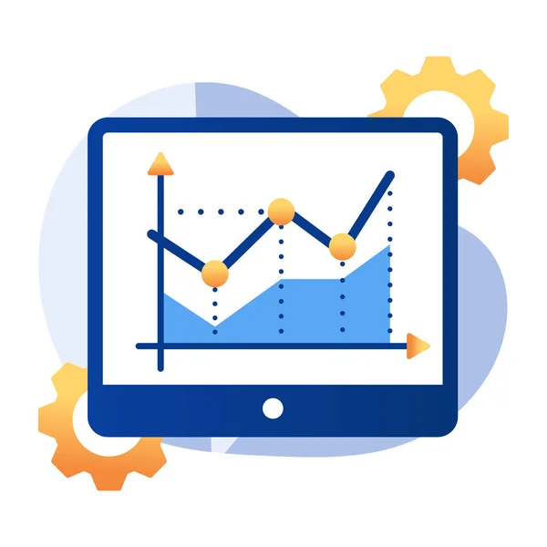 Icono Diseño Moderno Del Informe Empresarial — Archivo Imágenes Vectoriales