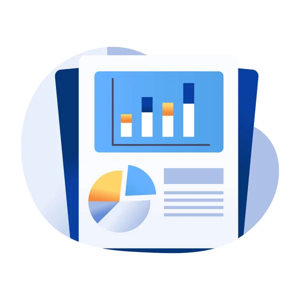 Icono Diseño Moderno Del Informe Empresarial — Vector de stock