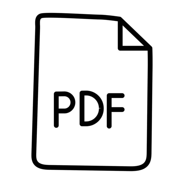 Outline Design Icon File — Stock Vector