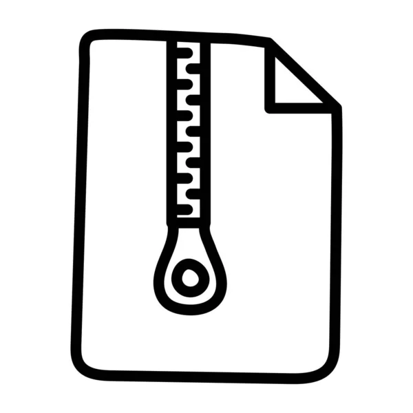 Иконка Контура Файла — стоковый вектор