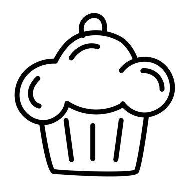 Kurgulanabilir bir kek tasarımı simgesi