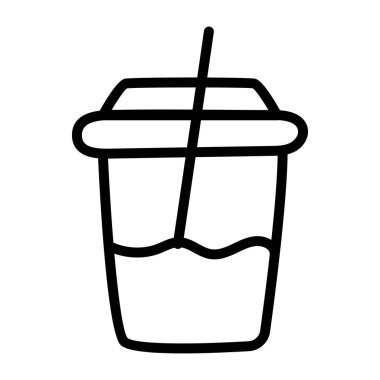 Modern tasarım içecek ikonu