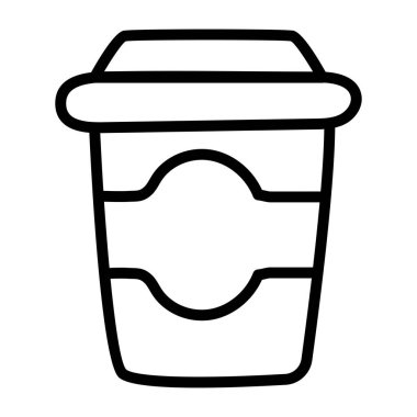 Modern tasarım içecek ikonu