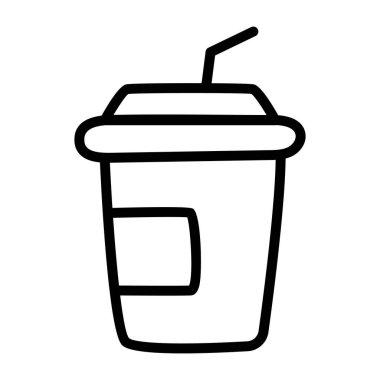 Modern tasarım içecek ikonu